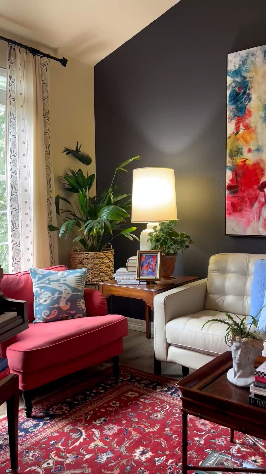 A little corner moment that makes me so happy ❤️
Mixing color, texture, and comfort is always my go-to—and this space is proof you don’t need a full makeover to make an impact.

Linked similar pieces  for you to create this vibe💕
• the pink upholstered chair (such a fun statement!)
• the soft, grounding rug
• this classic white sofa that goes with everything
• and the planter that adds just the right touch of life 🌿

#LTKSeasonal #LTKdayinmylife #LTKHome