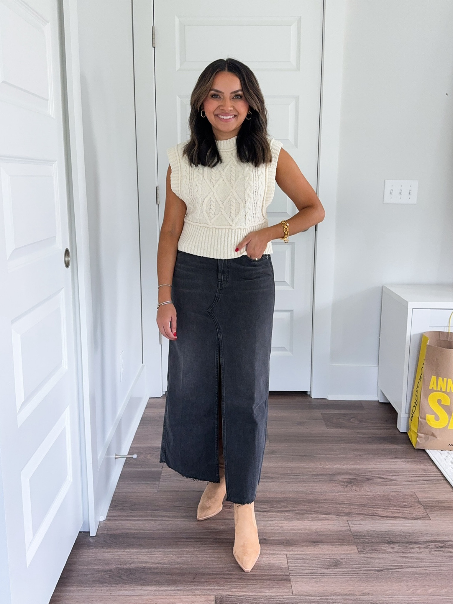 Ivory sweater vest size XS TTS 
Black denim skirt size 25 - sized down a size. I can wear with flats!   
Camel booties size 6 - sized up half a size 

NSALE 
NORDSTROM SALE 
Teacher outfits 
Fall outfits 
Summer sale 
Nordstrom petite
Fall style 
Nordstrom anniversary sale 

Honey Sweet Petite 
Honeysweetpetite 


#LTKSummerSales 

Follow my shop @honeysweetpetite on the @shop.LTK app to shop this post and get my exclusive app-only content!

#liketkit #LTKStyleTip #LTKxNSale
@shop.ltk
https://liketk.it/4KVJN

#LTKStyleTip #LTKxNSale