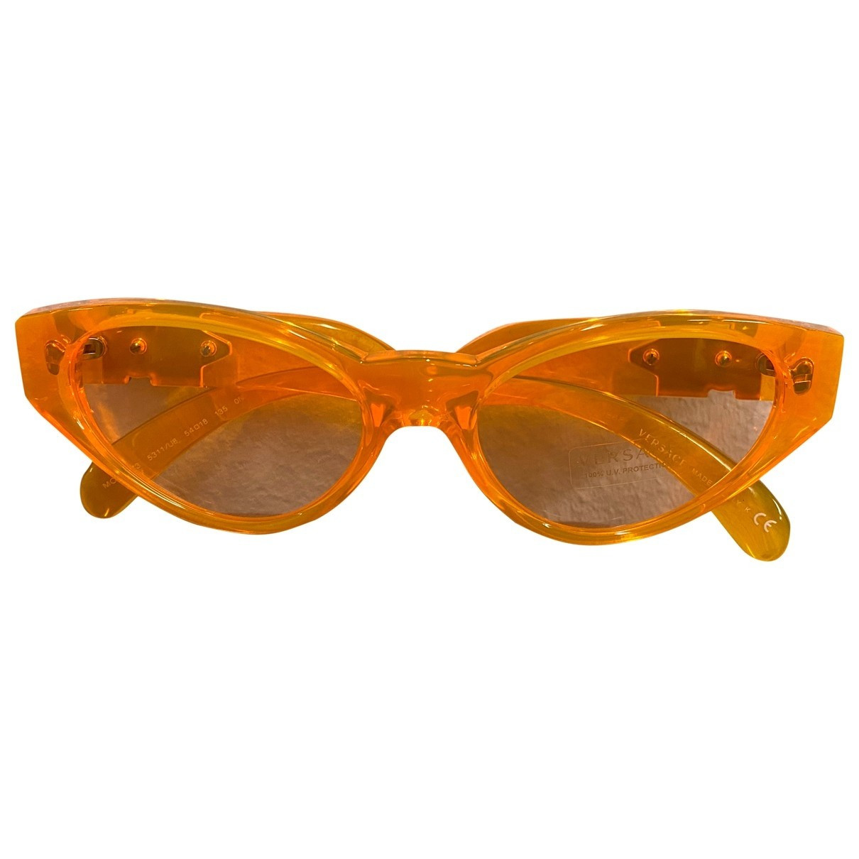 Versace Orange Plastic Sunglasses | Vestiaire Collective (Global)