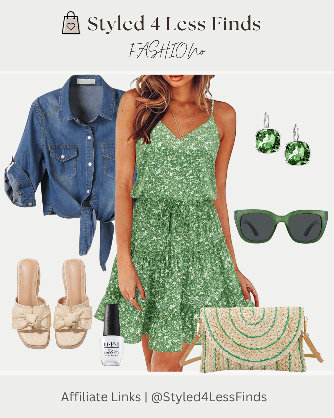✨Spring-ready in green + neutrals✨
This little floral dress is such an easy throw-on-and-go piece, and I love it paired with soft neutrals and a denim layer for those cooler mornings. 💚🌿

Style Tip: Tie a denim shirt at the waist to define your shape and add a casual layer without taking away from the flowy dress. It’s the perfect lightweight spring combo! 

 #LTKcanada #LTKdresses #LTKover50style