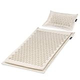 ProsourceFit Ki Acupressure Mat and Pillow Set with 100% Natural Linen for Back/Neck Pain Relief and | Amazon (US)