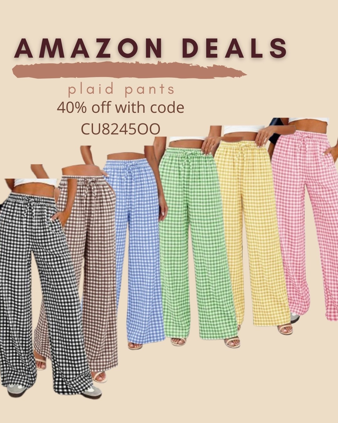 $18 ends 6/22

Amazon fashion
Amazon deals
Plaid pants
Comfy pants

#LTKSaleAlert