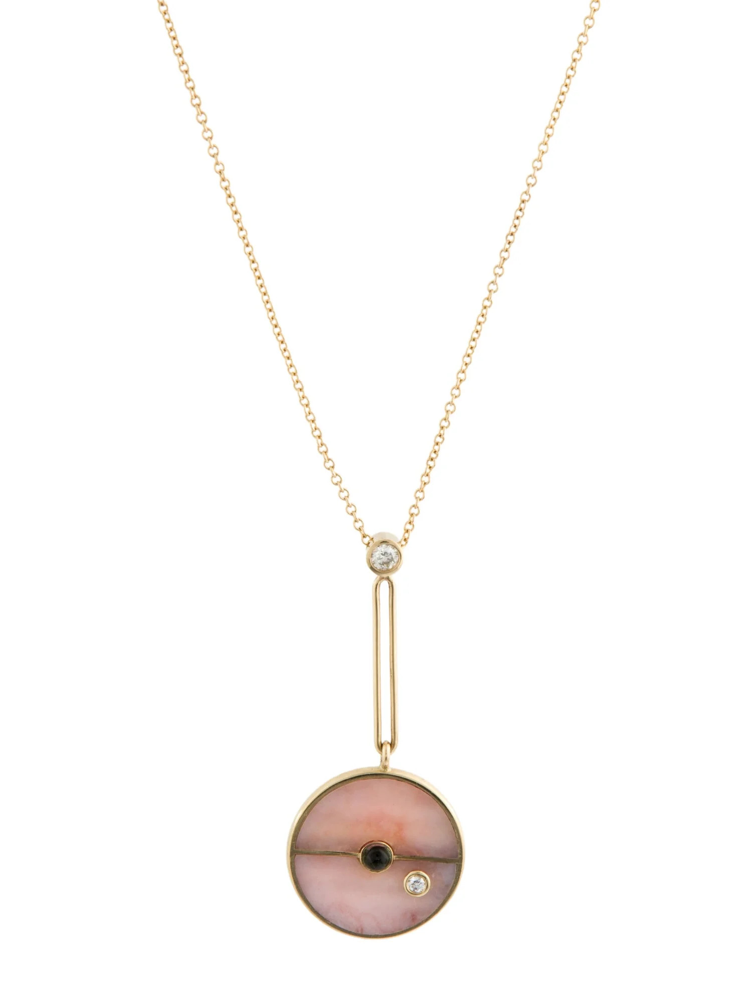 14K Diamond, Opal & Tourmaline Signature Pendant | The RealReal