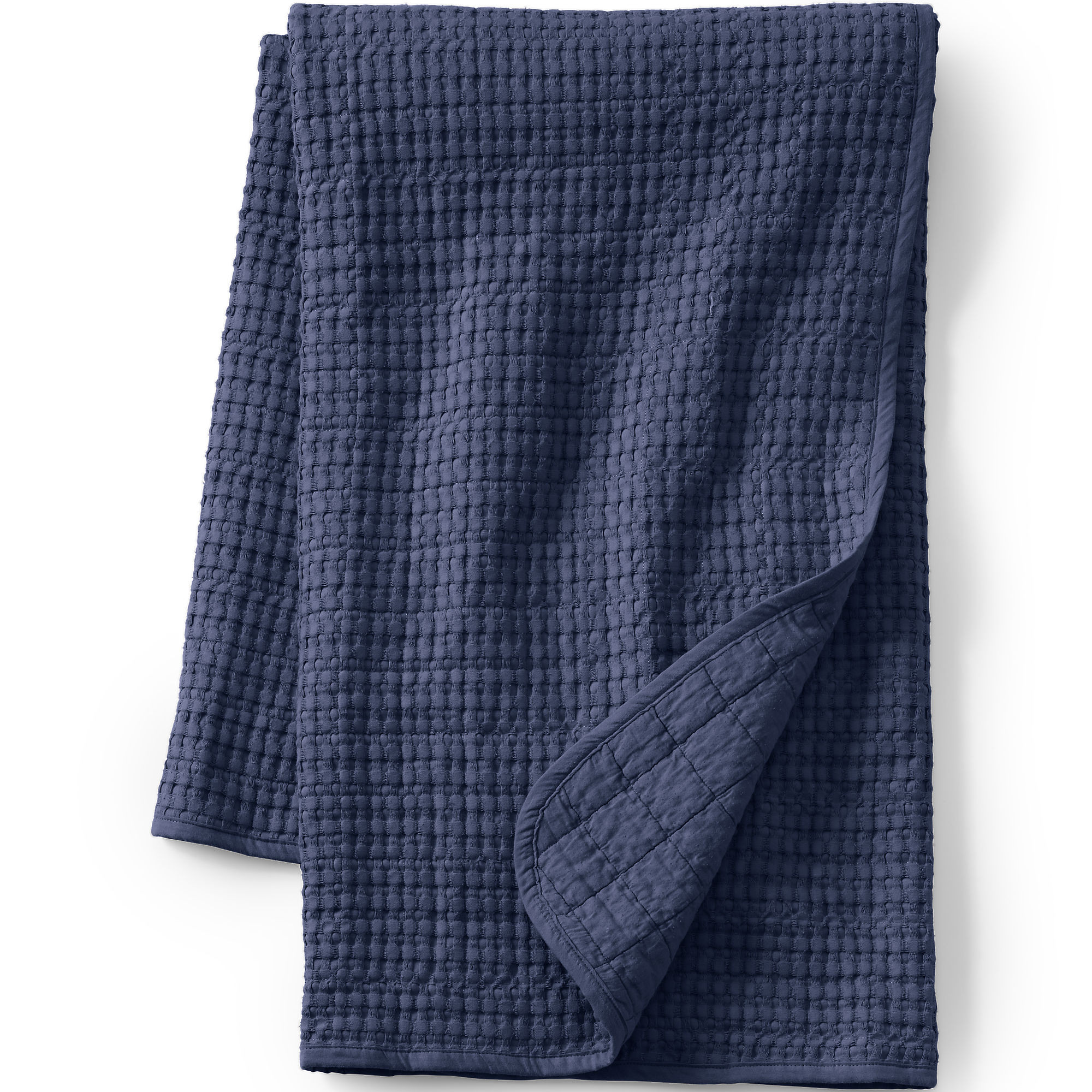 Waffle Weave Throw Blanket | Lands' End (US)