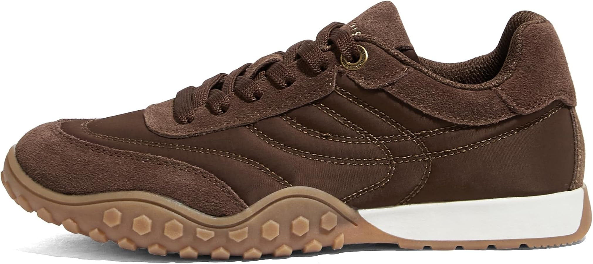 LUCKY STEP Women's Retro Walking Shoes Tennis Non Slip Platform Trainers Fashion Sneakers Work Sh... | Amazon (US)