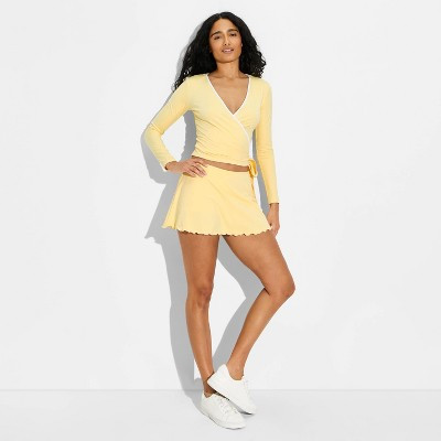 Women's ButterBliss Skort - Wild Fable™ Light Yellow S | Target