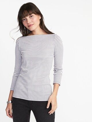Classic Semi-Fitted Long-Sleeve Tee for Women | Old Navy US