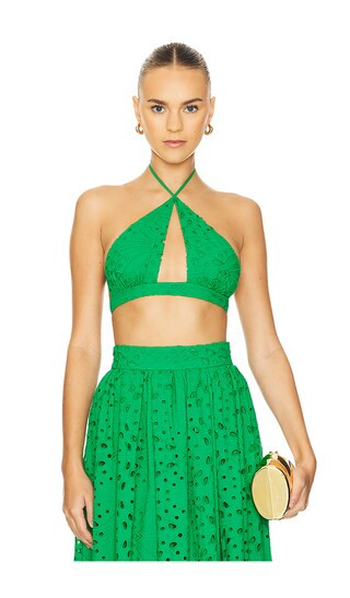 Aisling Top in Green | Revolve Clothing (Global)