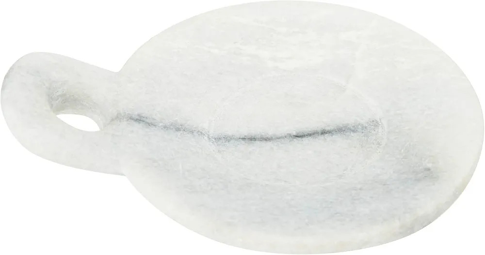 Creative Co-Op Small Marble Handle Dish, 5" x 3.5", White | Amazon (CA)
