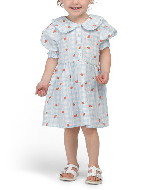 Kids Americana Strawberry Print Gingham Dress | Little Girl Dresses | Marshalls | Marshalls