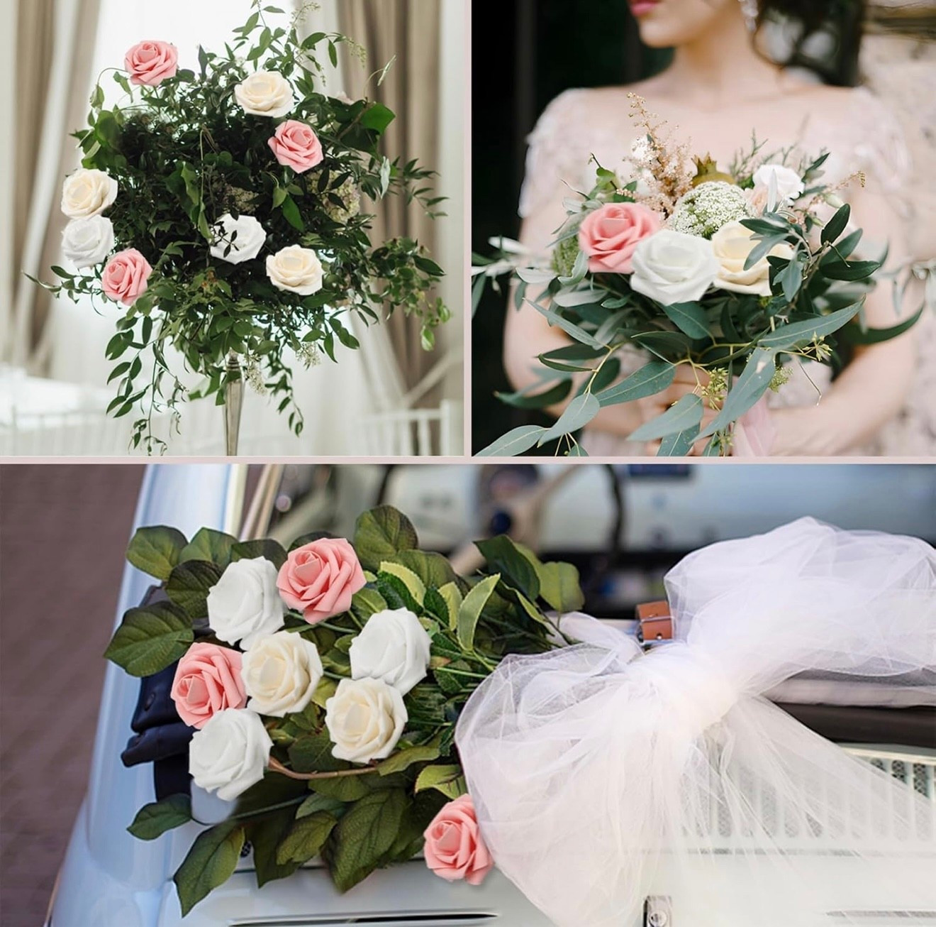 Rosas /Eucalipto artificial para boda, cumpleaños y bautizos 

#LTKU #LTKSeasonal #LTKFindsUnder100