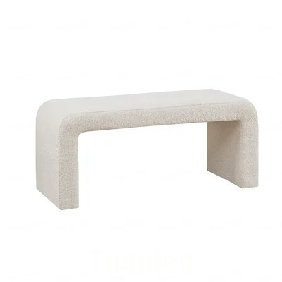 Boucle Bench Cream | Wayfair North America