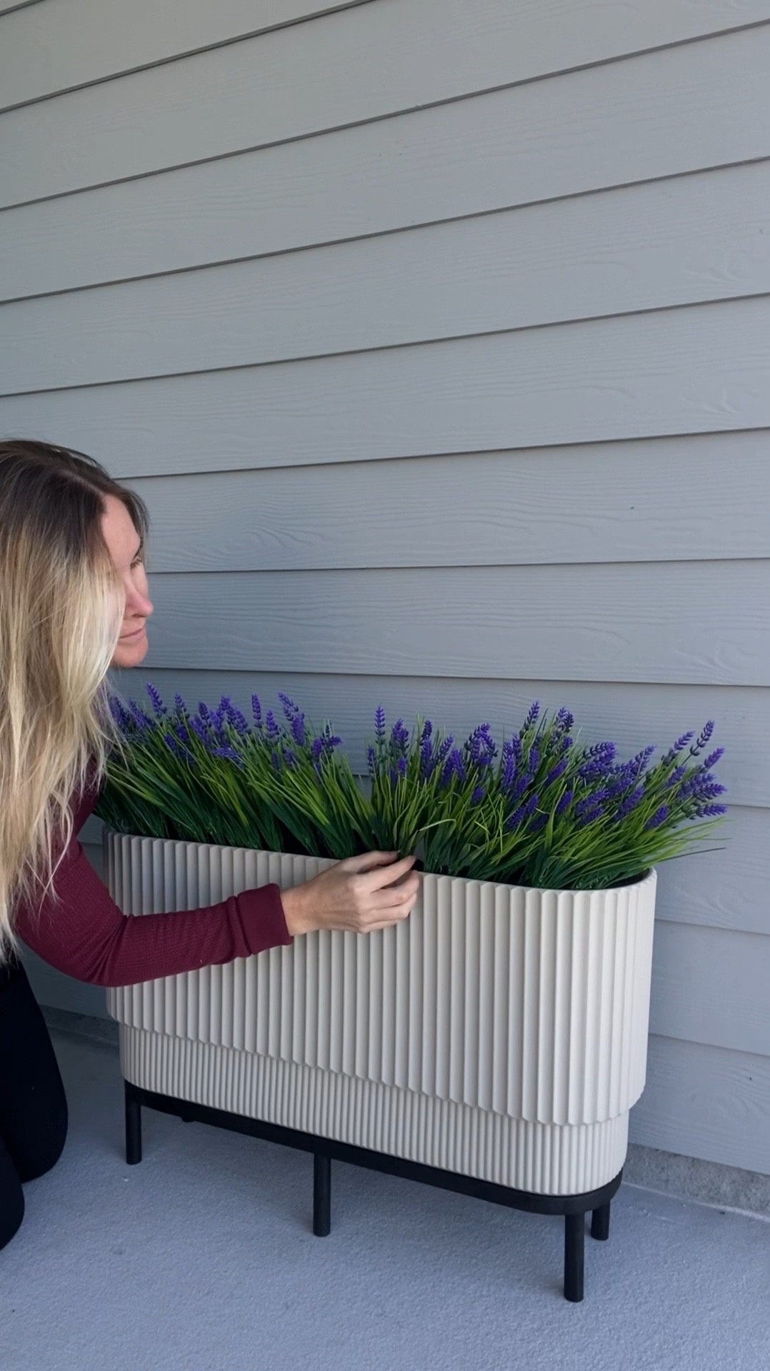 Lowest price now! Beautiful Planter sandstone/black color omg!!🤩. For the Artificial plants (2 packages). 

#LTKHome #LTKHoliday #LTKCyberWeek