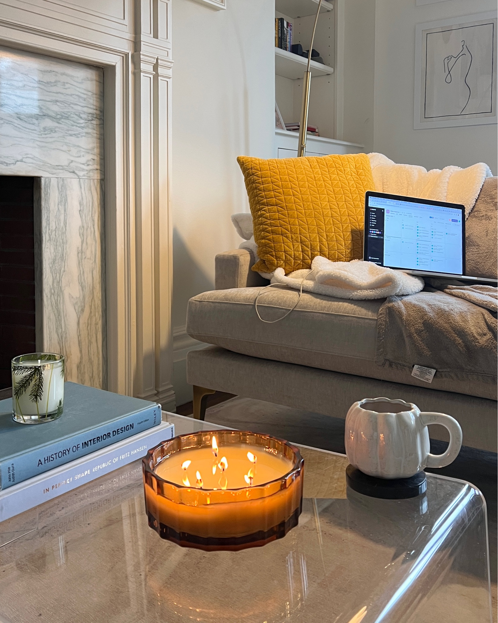 Cozy fall wfh setup 🎃🕯☕️

#LTKSeasonal #LTKhome #LTKHoliday