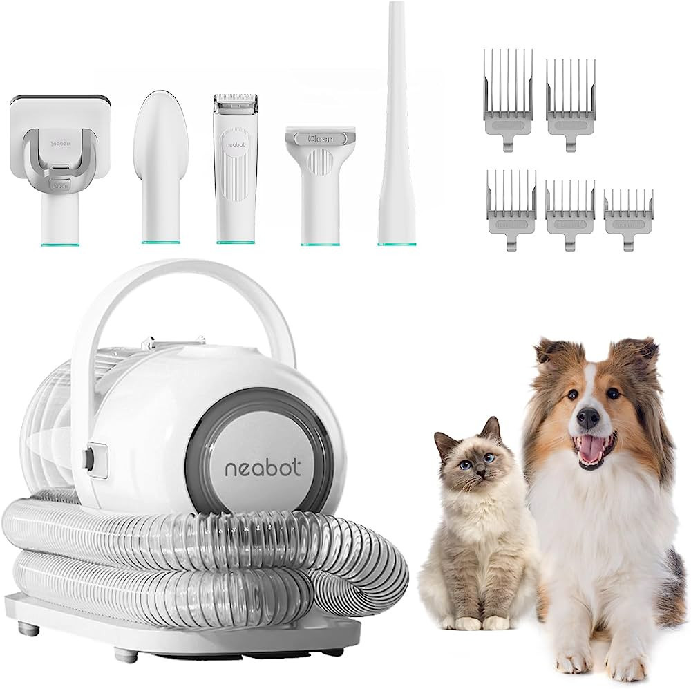 Neakasa by neabot P1 Pro Pet Grooming Kit & Vacuum Suction 99% Pet Hair, Professional Grooming Cl... | Amazon (US)