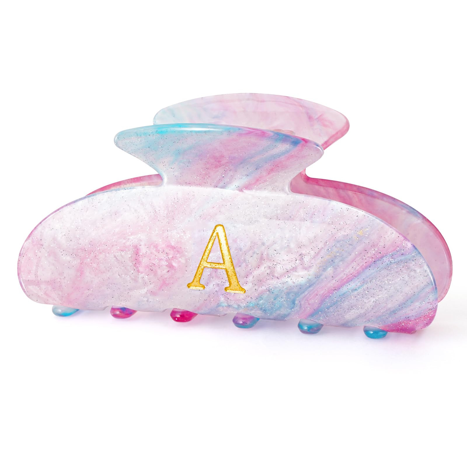 Preppy Hair Clips Hair Claws for Women Her - Personalized Cute Initial Hair Clips for Girlfriend ... | Amazon (US)