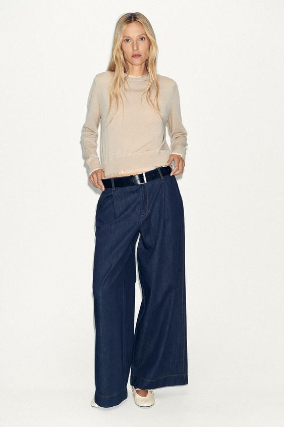 WOOL BLEND KNIT SWEATER | Zara US