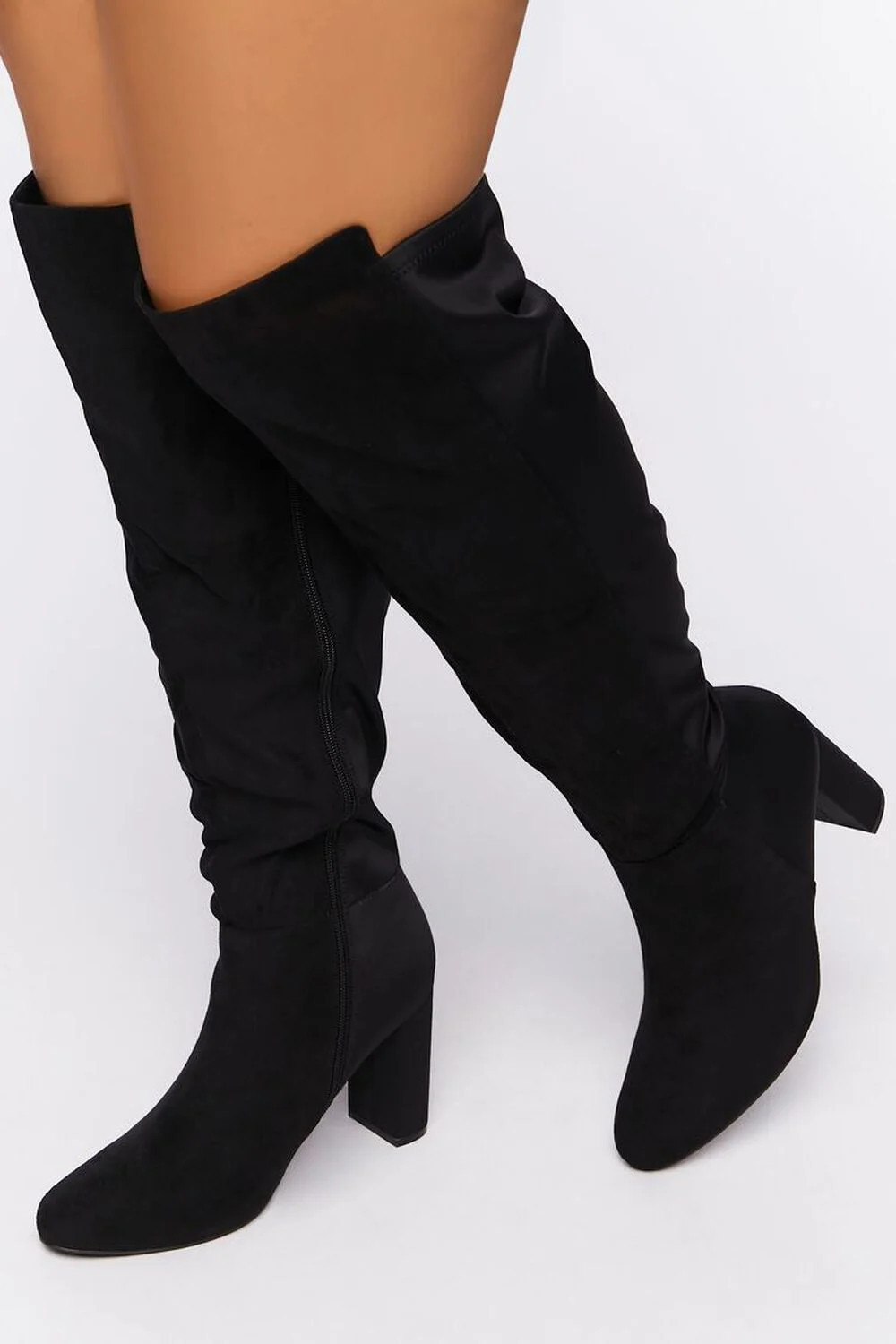 Faux Suede Over-the-Knee Boots (Wide) | Forever 21 (US)