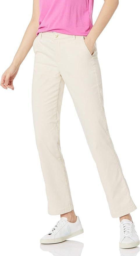 Amazon Essentials Women's Stretch Twill Chino Pant (Available in Straight and Curvy Fits) | Amazon (US)