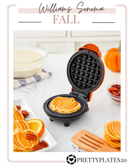 Williams Sonoma fall | fall home | fall kitchen | pumpkin waffle maker | under $25

#LTKSeasonal #LTKhome #LTKunder50