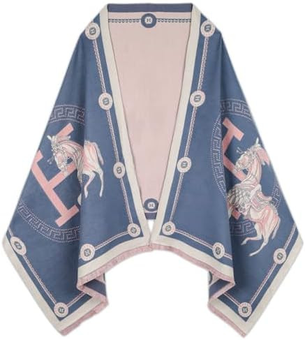 EXTREE Scarfs for Women Pashmina Silky Shawl Wrap for Evening Dressing Blanket Open Front Poncho ... | Amazon (US)