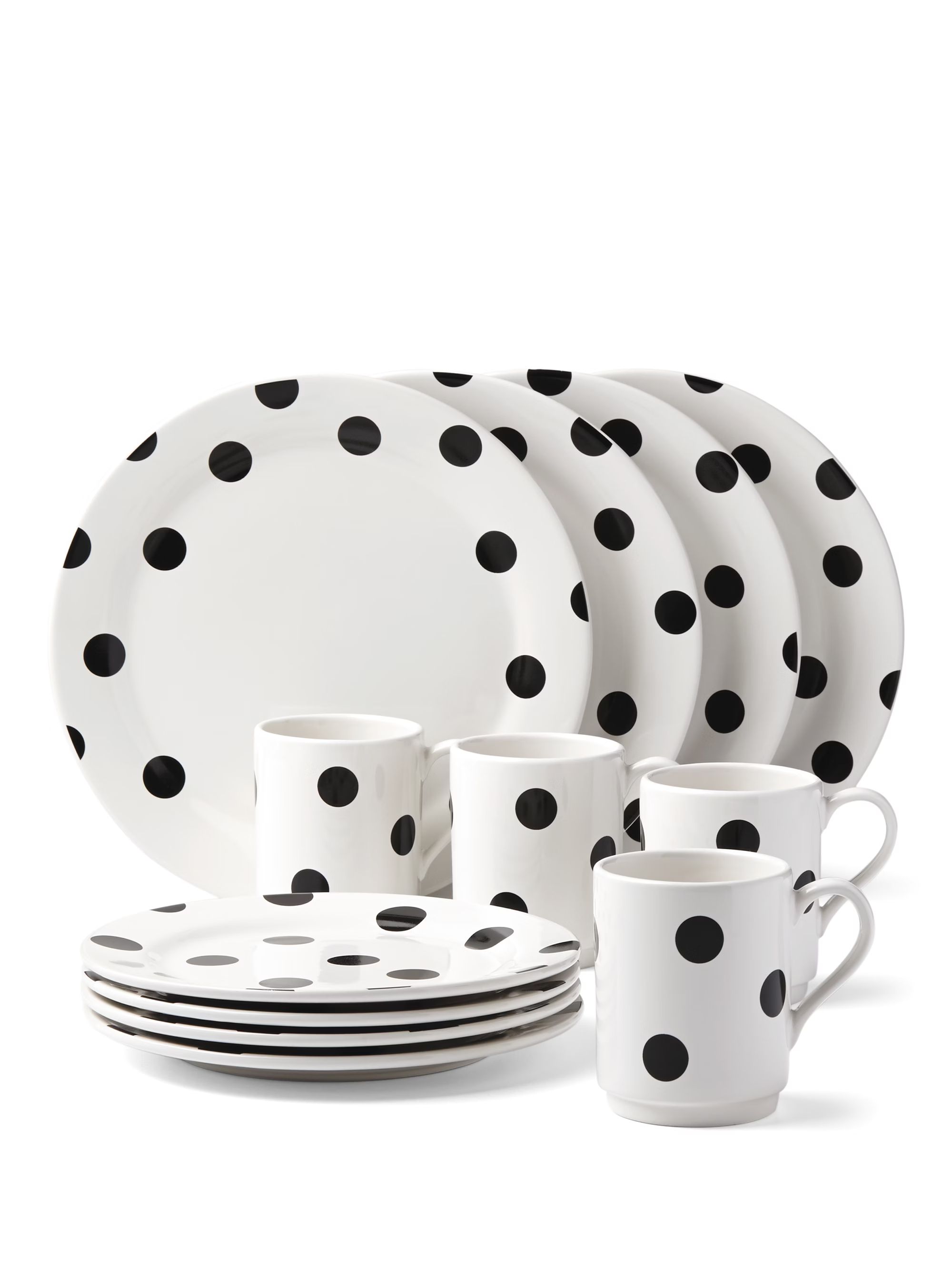 deco dot 12 piece dinnerware set | Kate Spade (US)