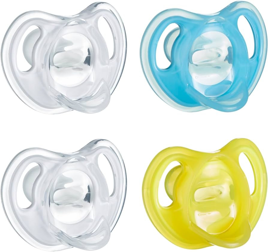 Tommee Tippee Ultra-Light Silicone Pacifier, Symmetrical One-Piece Design, BPA-Free Silicone Bink... | Amazon (US)