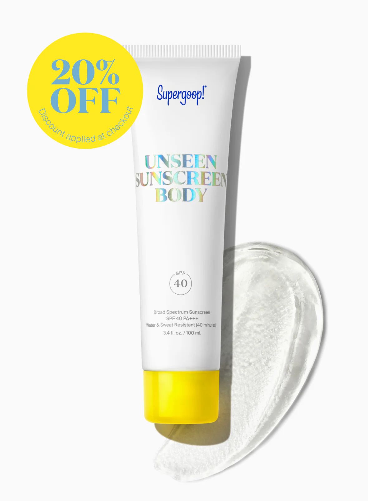 Unseen Sunscreen Body SPF 40 | Supergoop