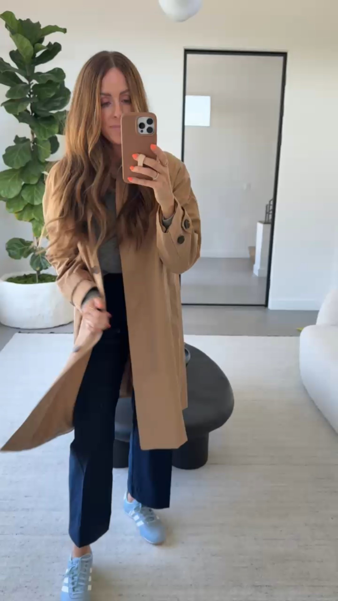 I have this coat in both tan and black and it is so good! Only $55 too!