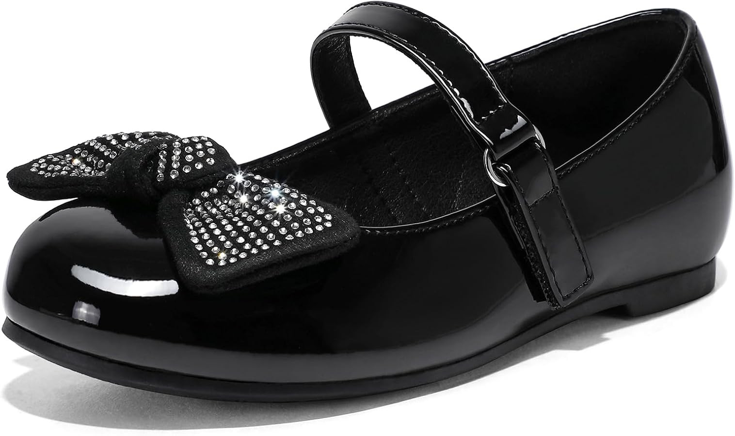 K KomForme Girl's Ballet Flats Non-Slip Soft Mary Jane Walking Party Dress Shoes for Toddler/Litt... | Amazon (US)