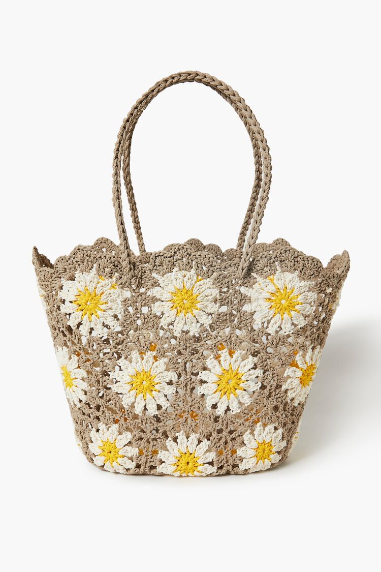 Crochet Daisy Tote Bag | Forever 21