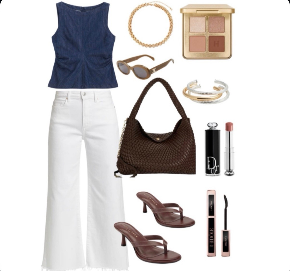 Spring outfit
Denim top
White jeans
Bag
Handbag 
Sandals 

#LTKdayinmylife #LTKSeasonal #LTKgrwm