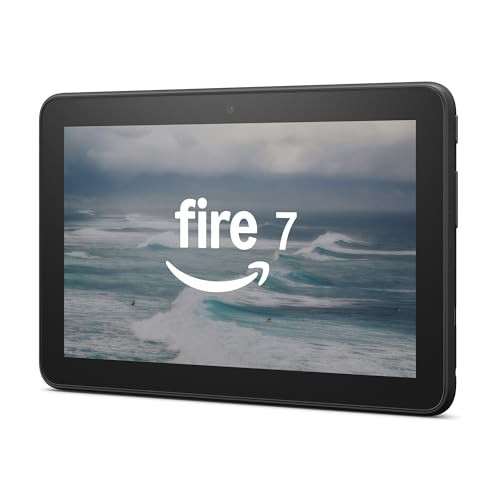 Amazon Fire 7 tablet (newest model) 7” display, read and watch, under $80 with 10-hour battery life, 32 GB, Black | Amazon (US)