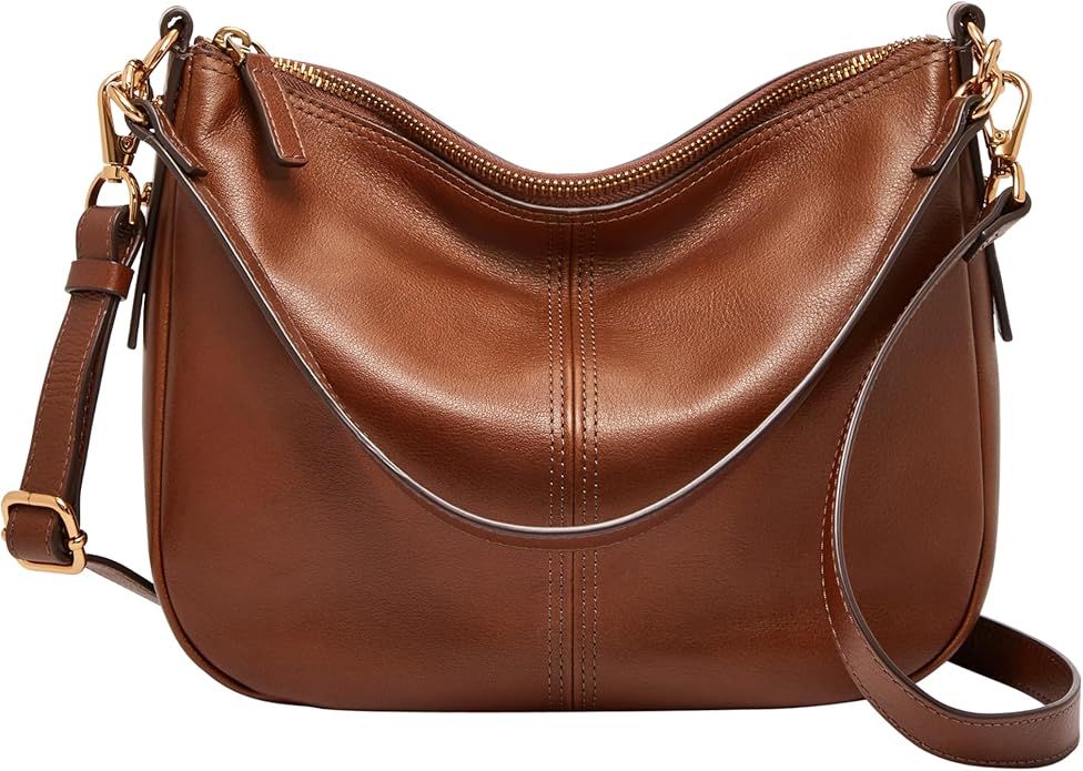 Fossil Women's Jolie Leather Crossbody Purse Handbag, Brown (Model: ZB7716200) | Amazon (US)
