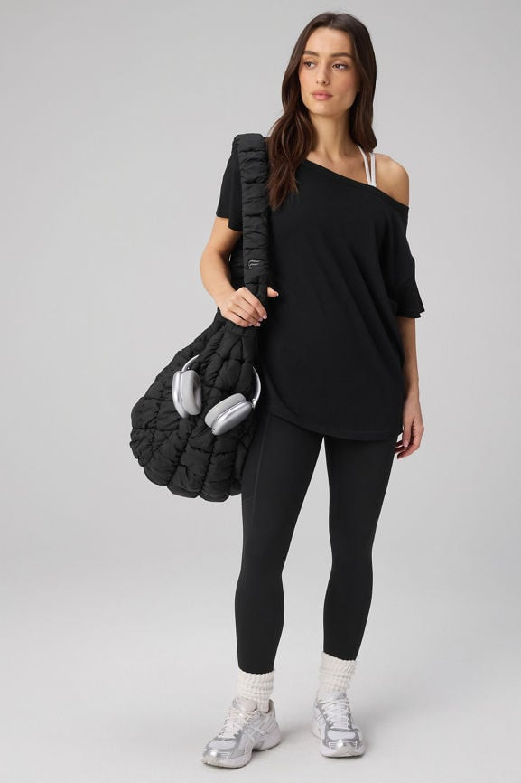 100% Cotton Oversized Tee + On-The-Go High-Waisted Legging 2-Piece Outfit | Fabletics
