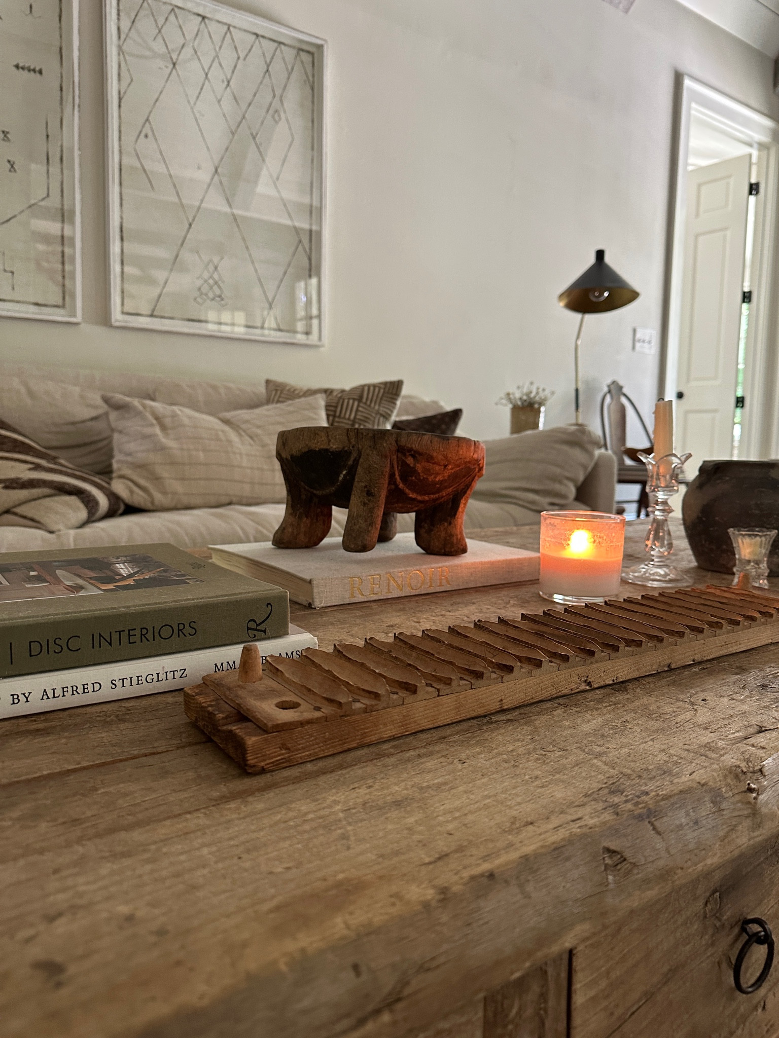 Neutral living room 

Eclectic, home decor, living room, living room decor, floor lamp, vintage, pillows, coffee table, coffee table decor 

#LTKunder50 #LTKunder100 #LTKhome