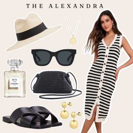 Summer outfit for a European vacation! #summerdress #sandals #purse #perfume #goldearrings #sunglasses #jewelry #lulus #chanel #gorjana #quince #quay #vincecamuto #sephora #cuyana



#LTKItBag #LTKShoeCrush #LTKStyleTip