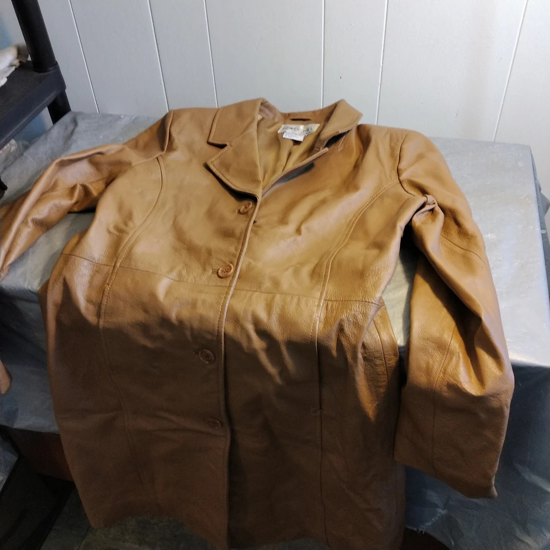 Vintage Tower Hill Collection Tan Leather Trench Coat, Size 6 Womens Leather Coat PLEASE READ - E... | Etsy (US)