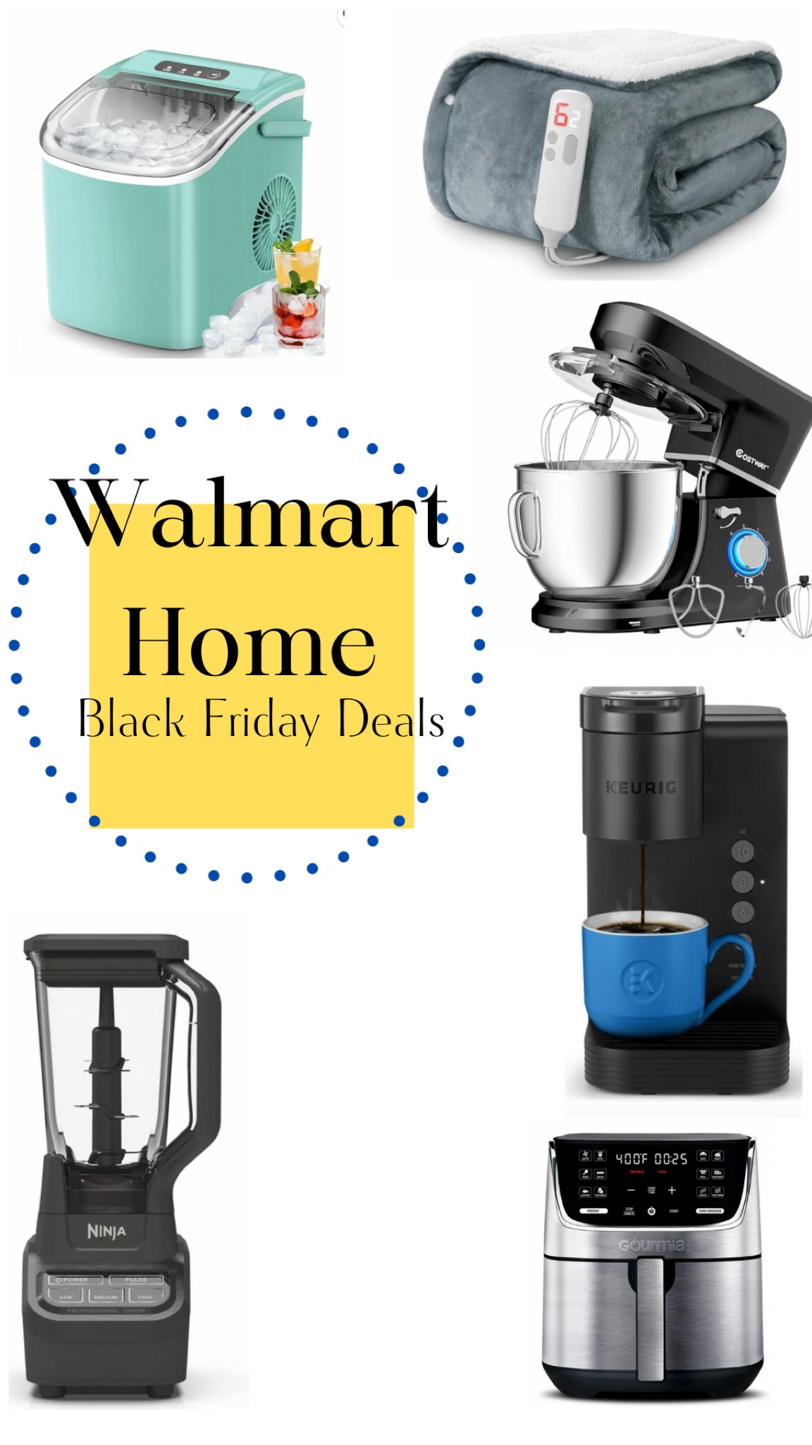 Walmart home/ Black Friday/ deals/ home/ kitchen/ appliances/ ninja/ keurig/ mixer/ ice machine/ sale/ affordable/ holiday/ gifts/ gift for her/ gifts for chef/ gifts for him/ air fryer

#LTKCyberWeek #LTKhome #LTKHolidaySale