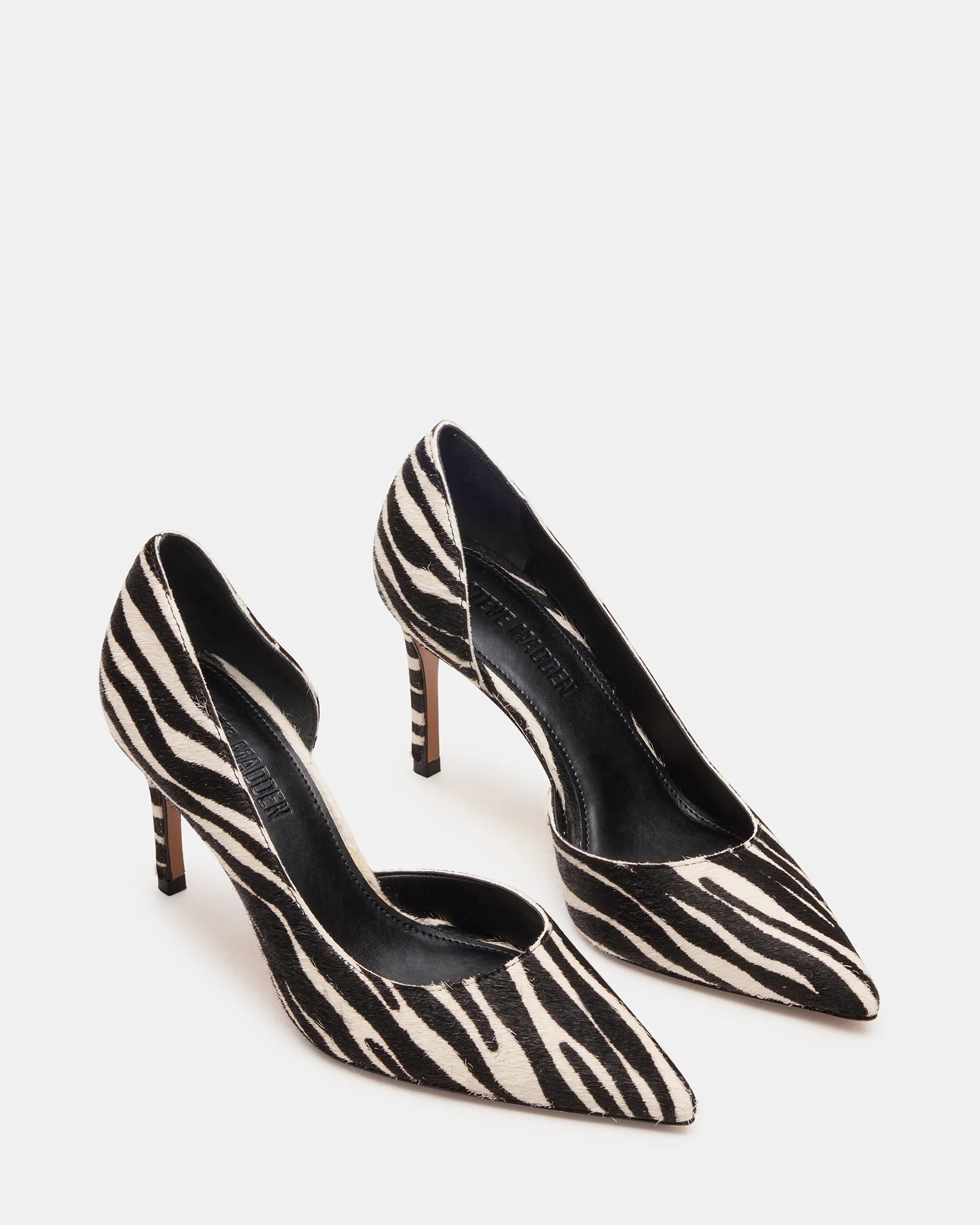 NULA Zebra Pointed-Toe Stiletto Pump Women's Heel | Steve Madden (US)