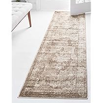 Unique Loom Sofia Collection Traditional Vintage Beige Runner Rug (2' x 7') | Amazon (US)