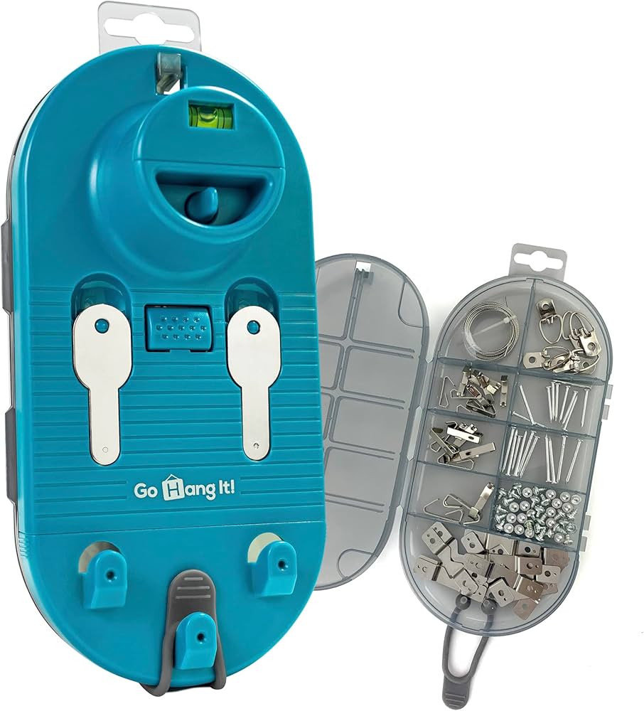 Go Hang It! Pro, All-in-One Picture Hanging Kit - Picture Leveling and Hanging Tool - Hang Sawtoo... | Amazon (US)