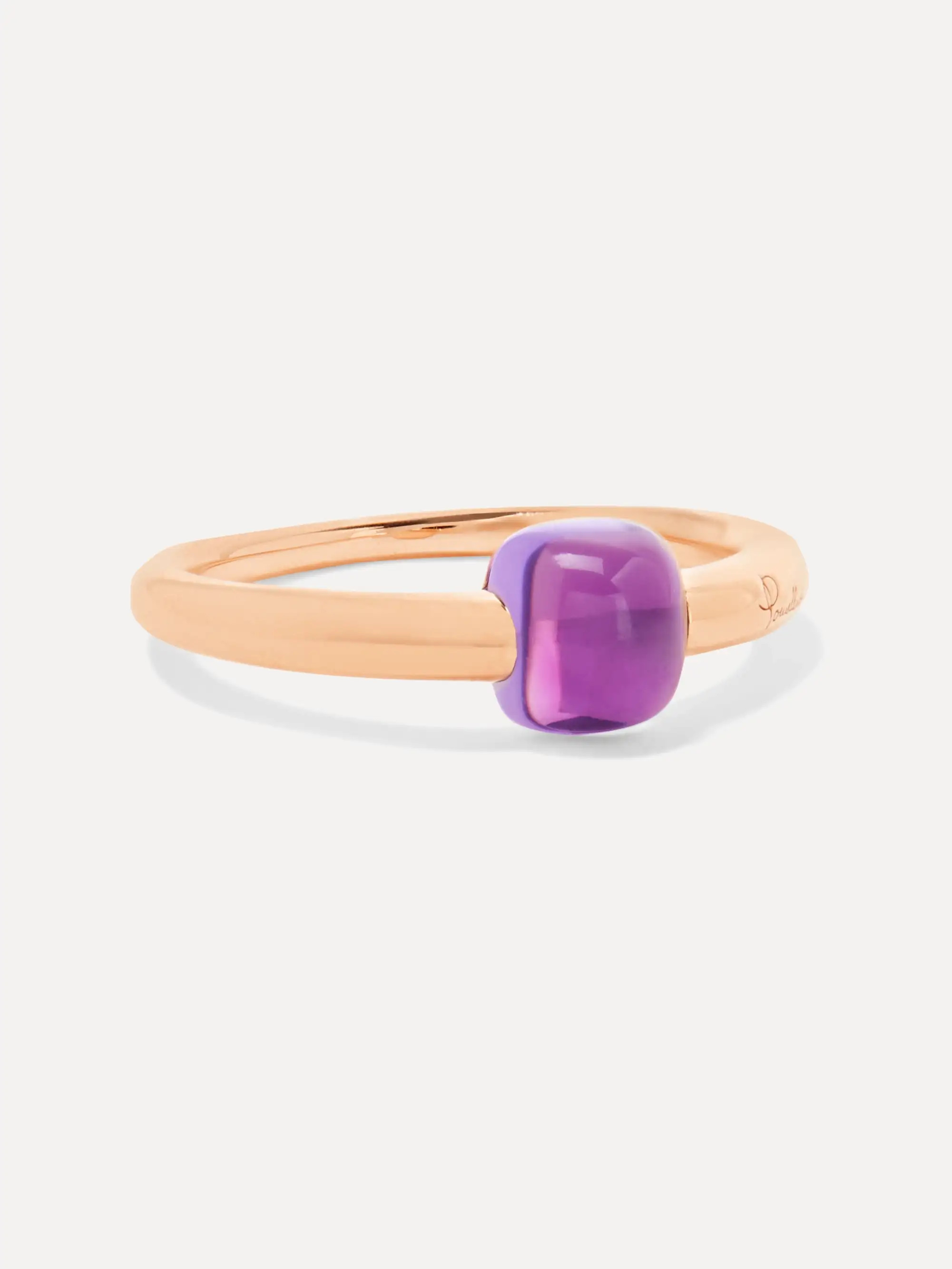 M'ama non M'ama 18-karat rose gold amethyst ring | NET-A-PORTER (US)