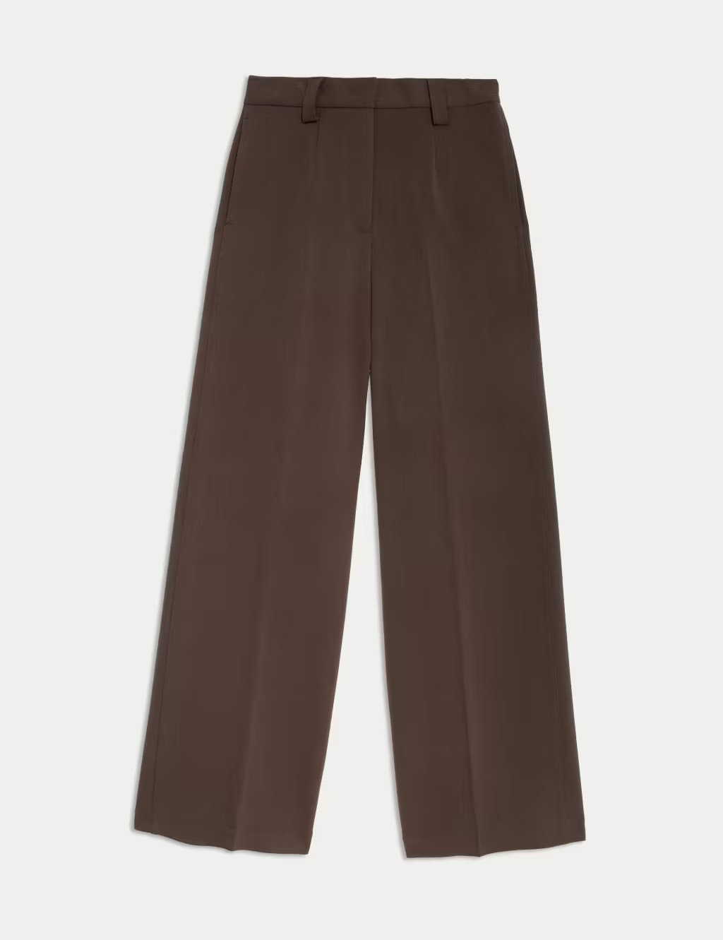 Crepe Tab Detail Wide Leg Trousers | Marks & Spencer (UK)