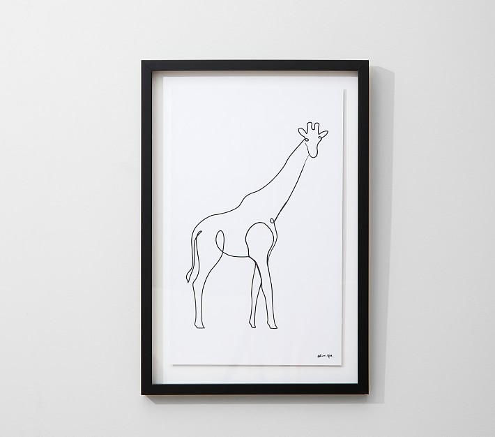Giraffe Outline Wall Art | Pottery Barn Kids
