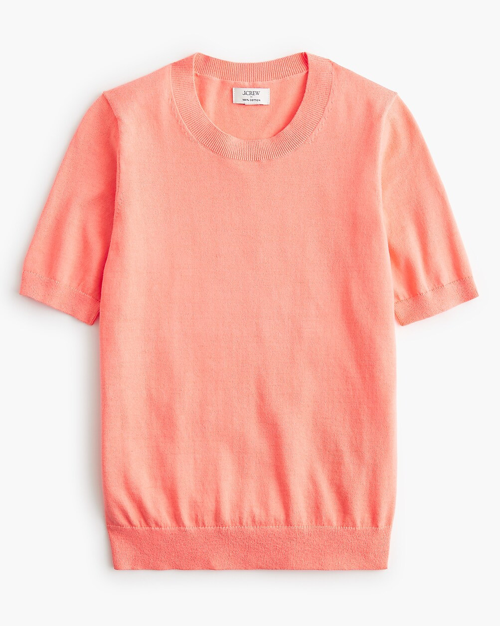 Short-sleeve cotton crewneck sweater | J.Crew Factory