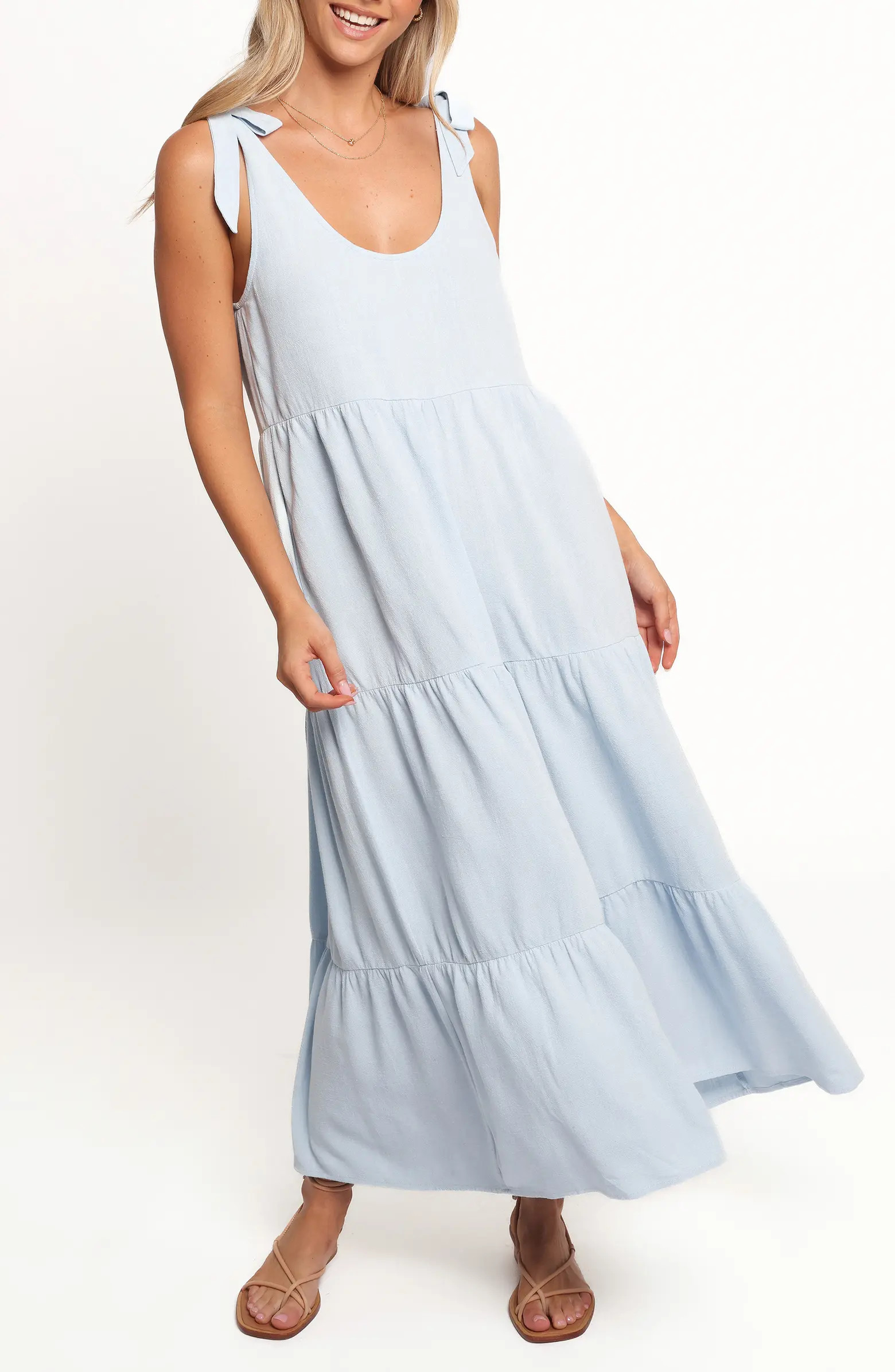 Marcy Linen Midi Dress | Nordstrom