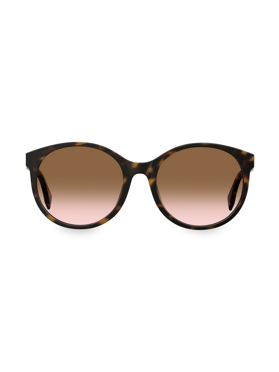 Fendi Women's 56MM Round Sunglasses - Tortoise | Saks Fifth Avenue