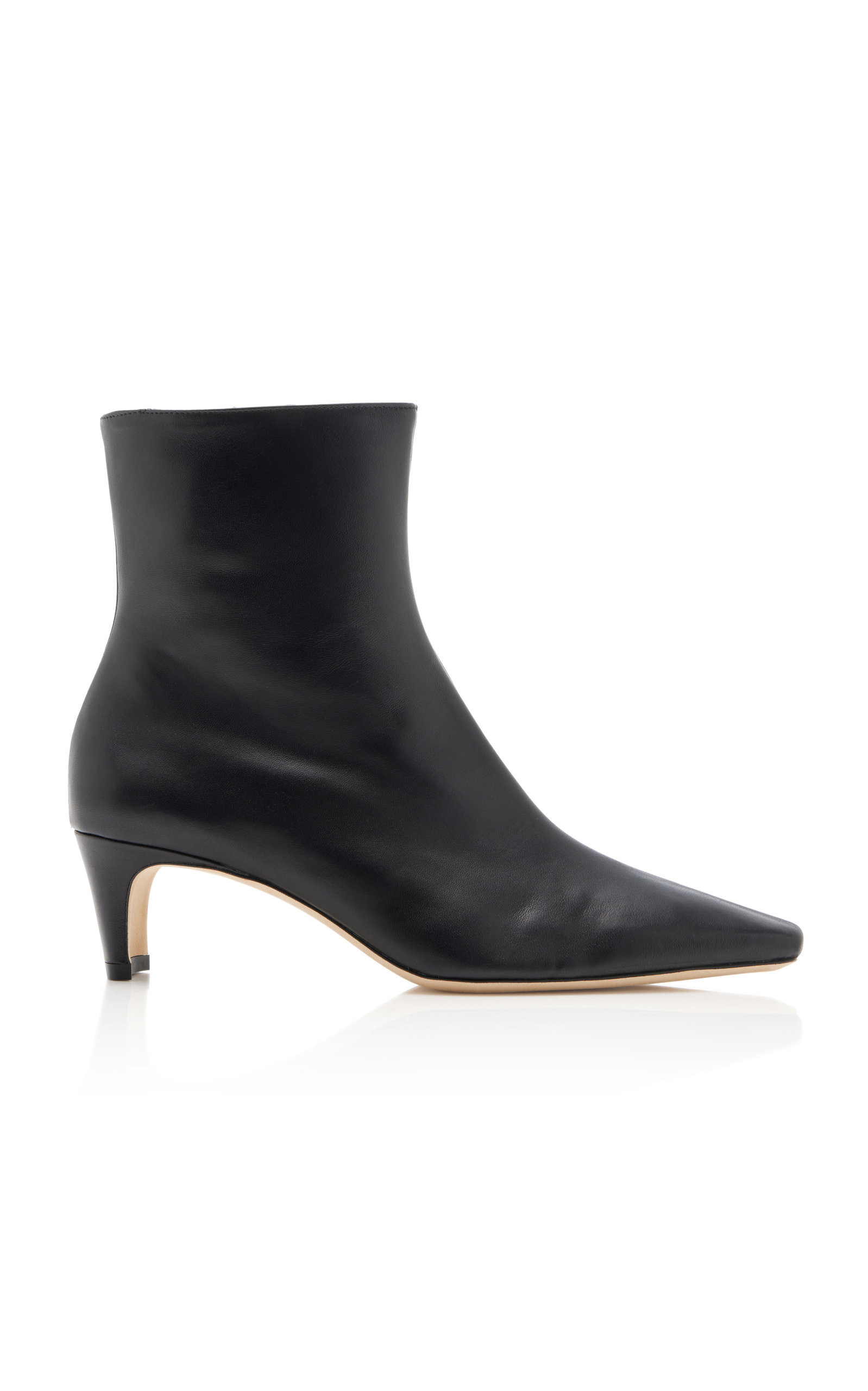STAUD - Wally Leather Ankle Boots - Black - IT 41 - Moda Operandi | Moda Operandi (Global)