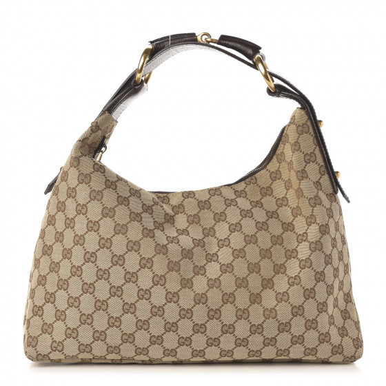 Monogram Medium Horsebit Chain Hobo Dark Brown | Fashionphile